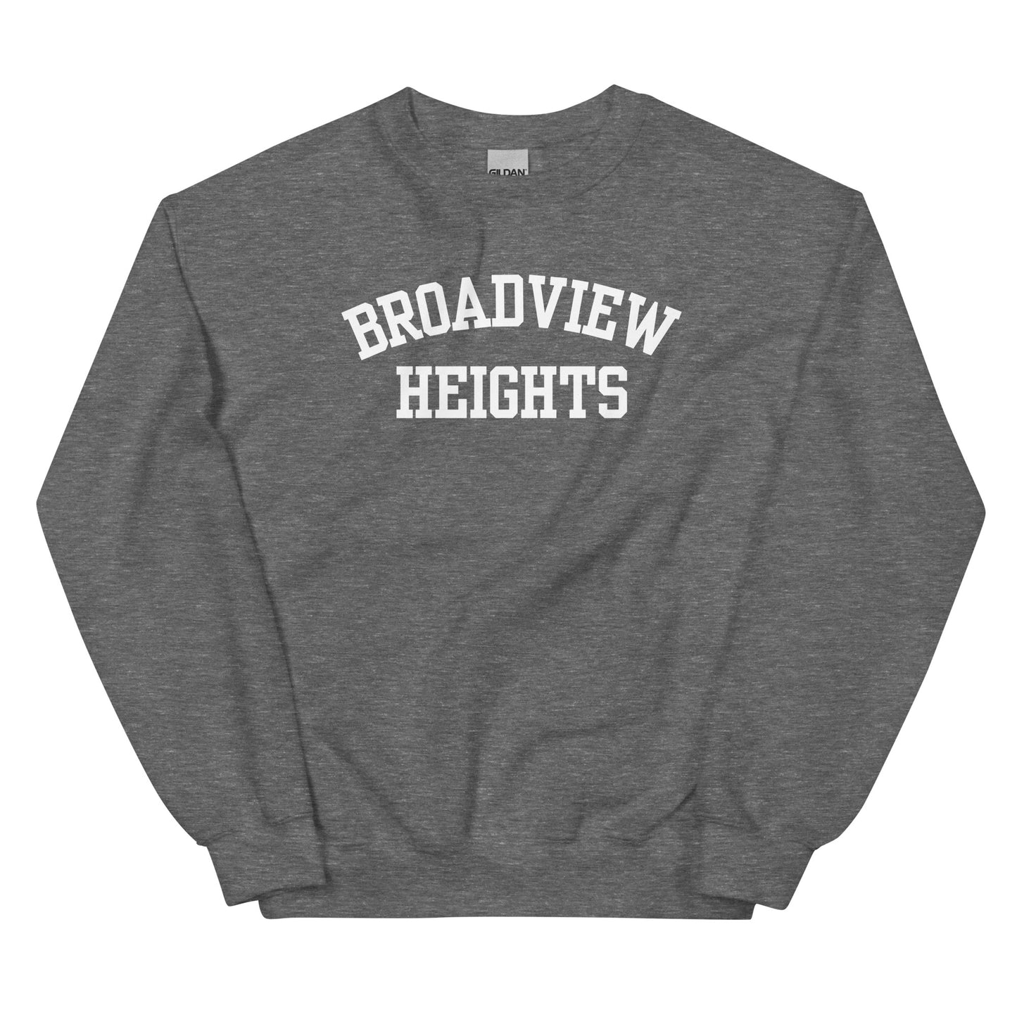 Broadview Heights Ohio Block Solo Crewneck Unisex Sweatshirt