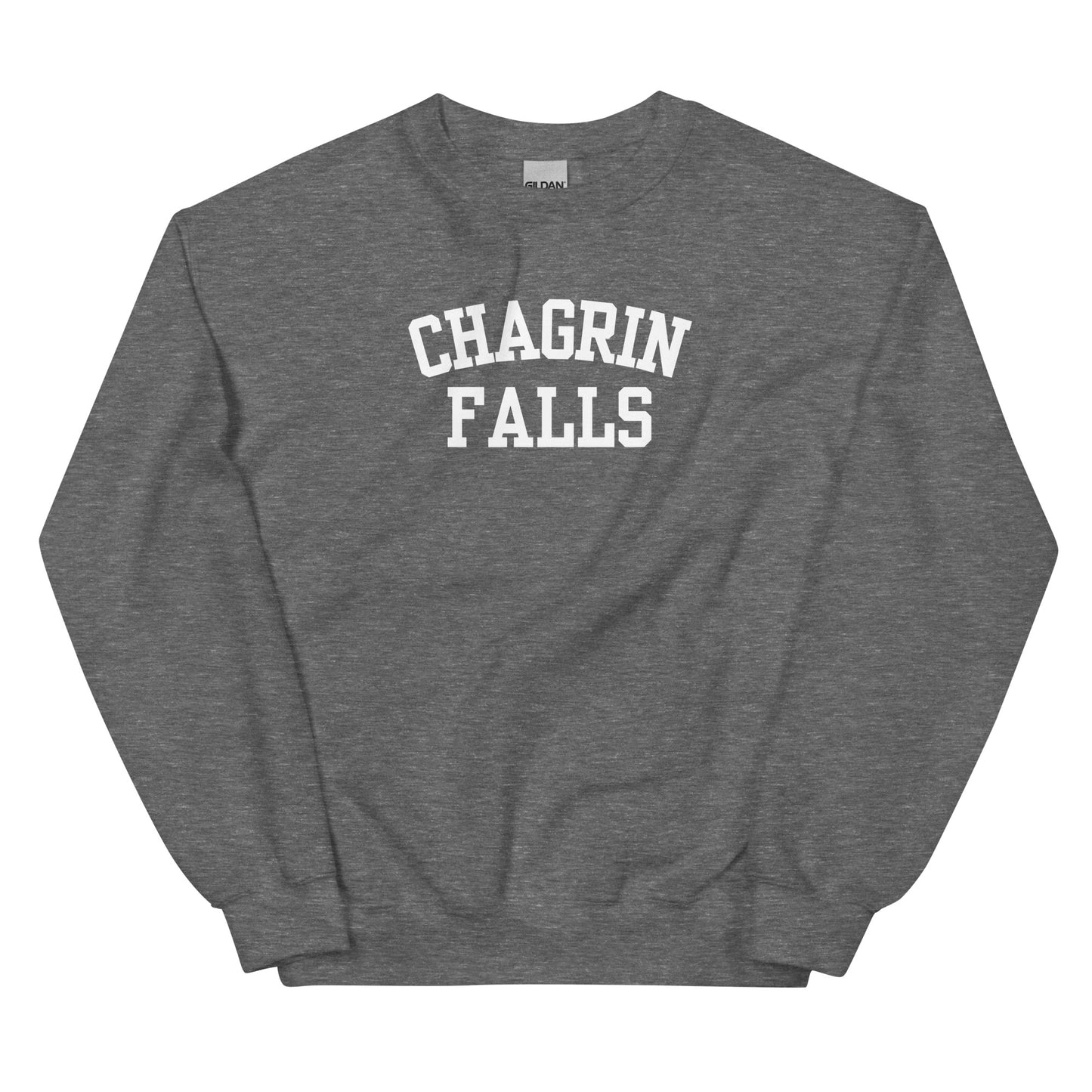 Chagrin Falls Ohio Block Solo Crewneck Unisex Sweatshirt