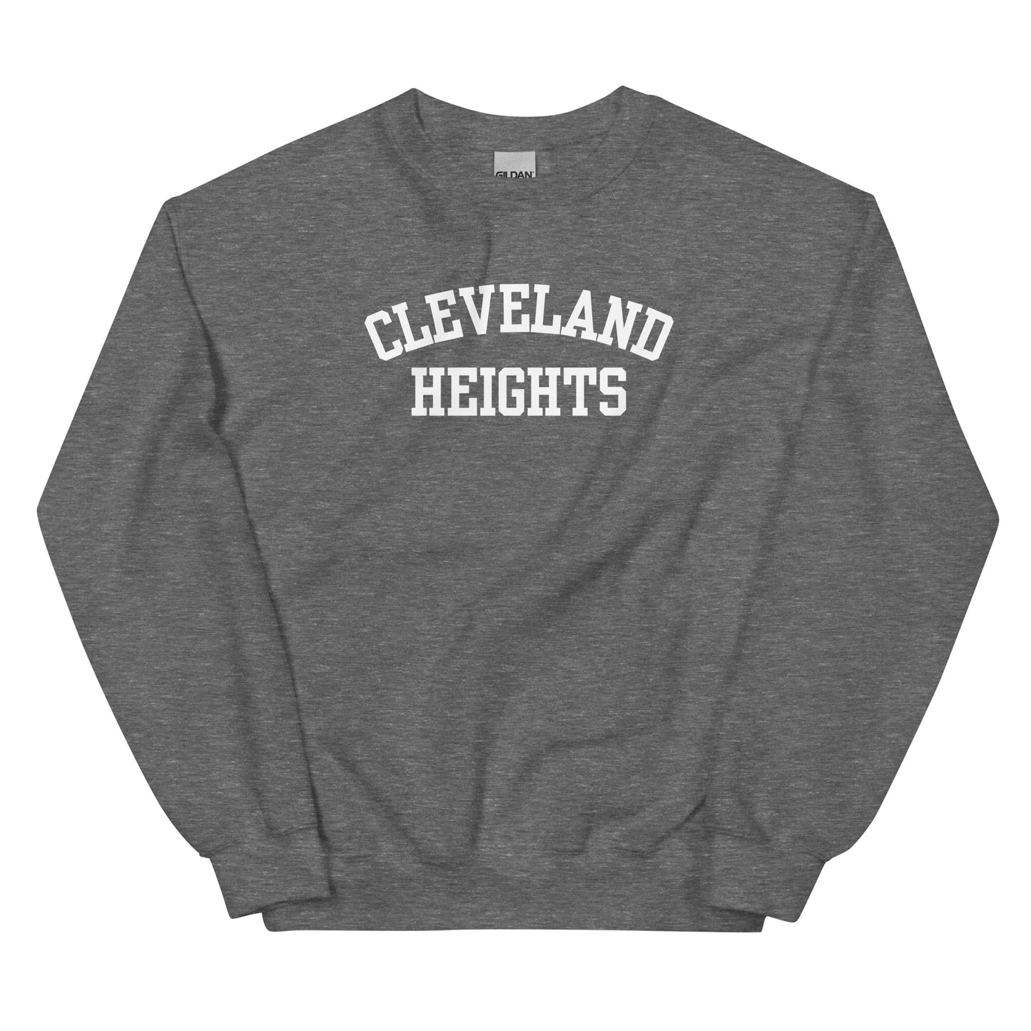 Cleveland Heights Ohio Block Solo Crewneck Unisex Sweatshirt