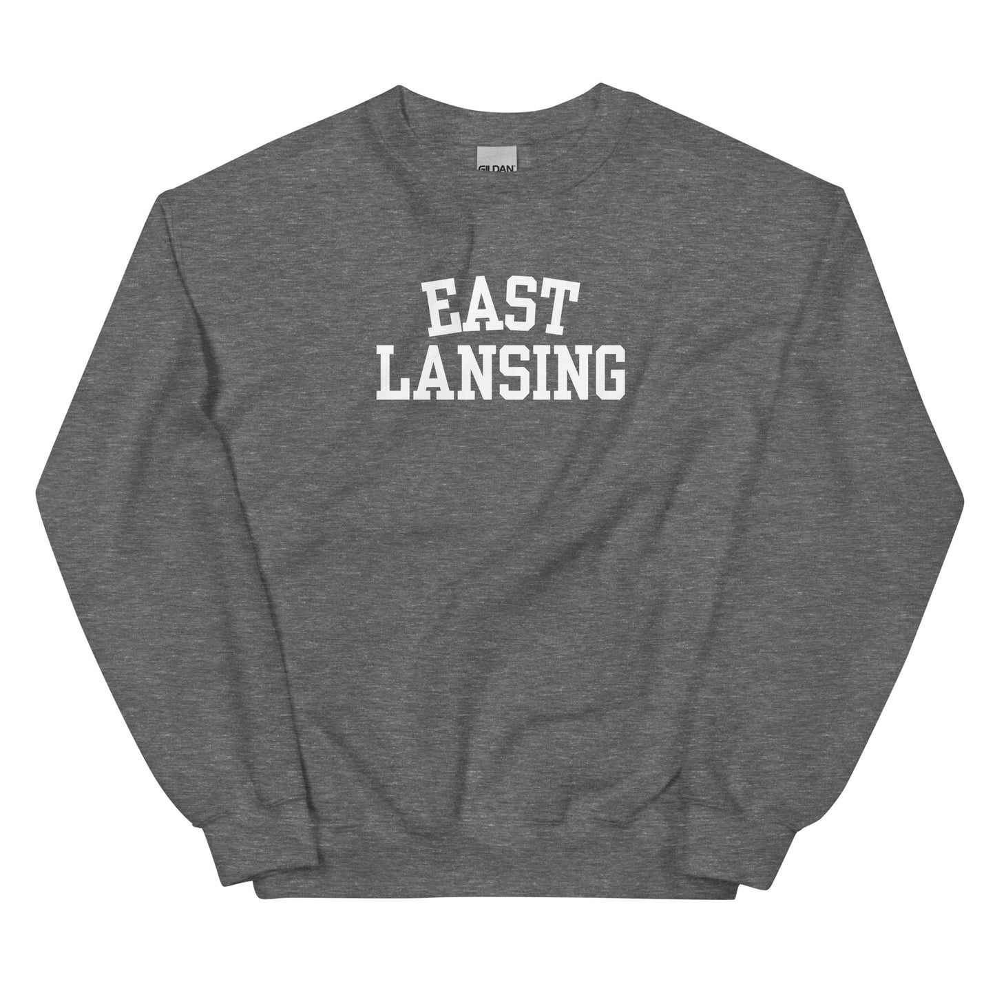East Lansing Michigan Block Solo Crewneck Unisex Sweatshirt