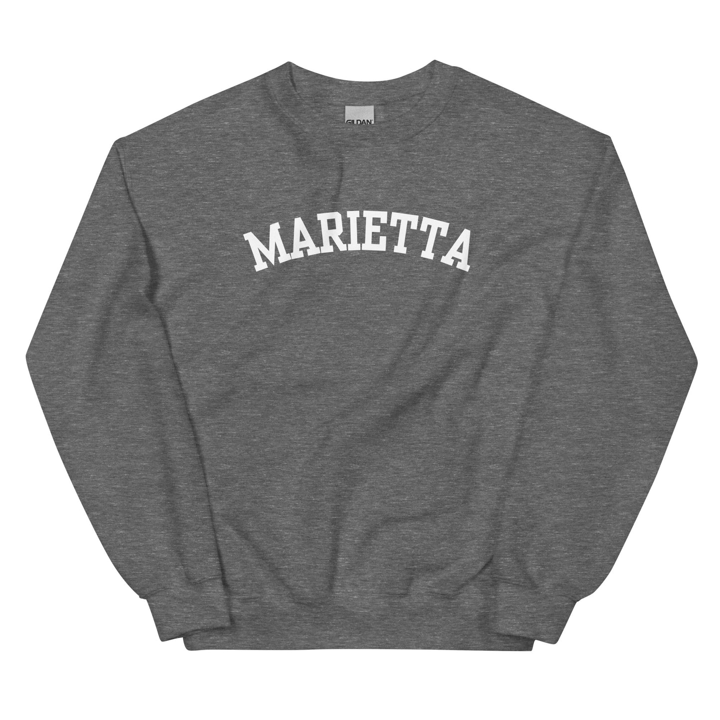 Marietta Ohio Block Solo Crewneck Unisex Sweatshirt