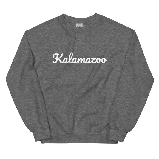 Kalamazoo, Michigan Solo Script Unisex Sweatshirt