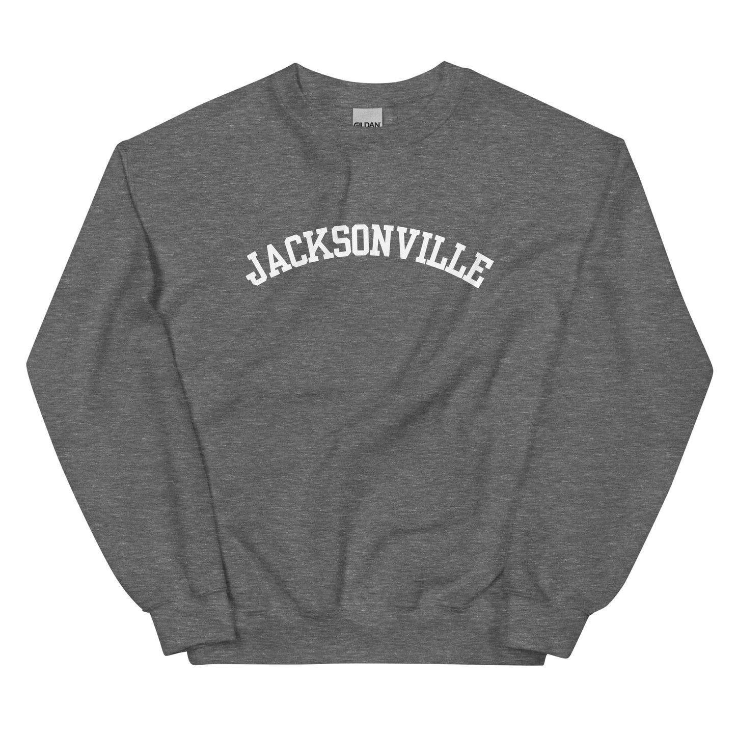 Jacksonville, Michigan - Block Solo Crewneck Unisex Sweatshirt