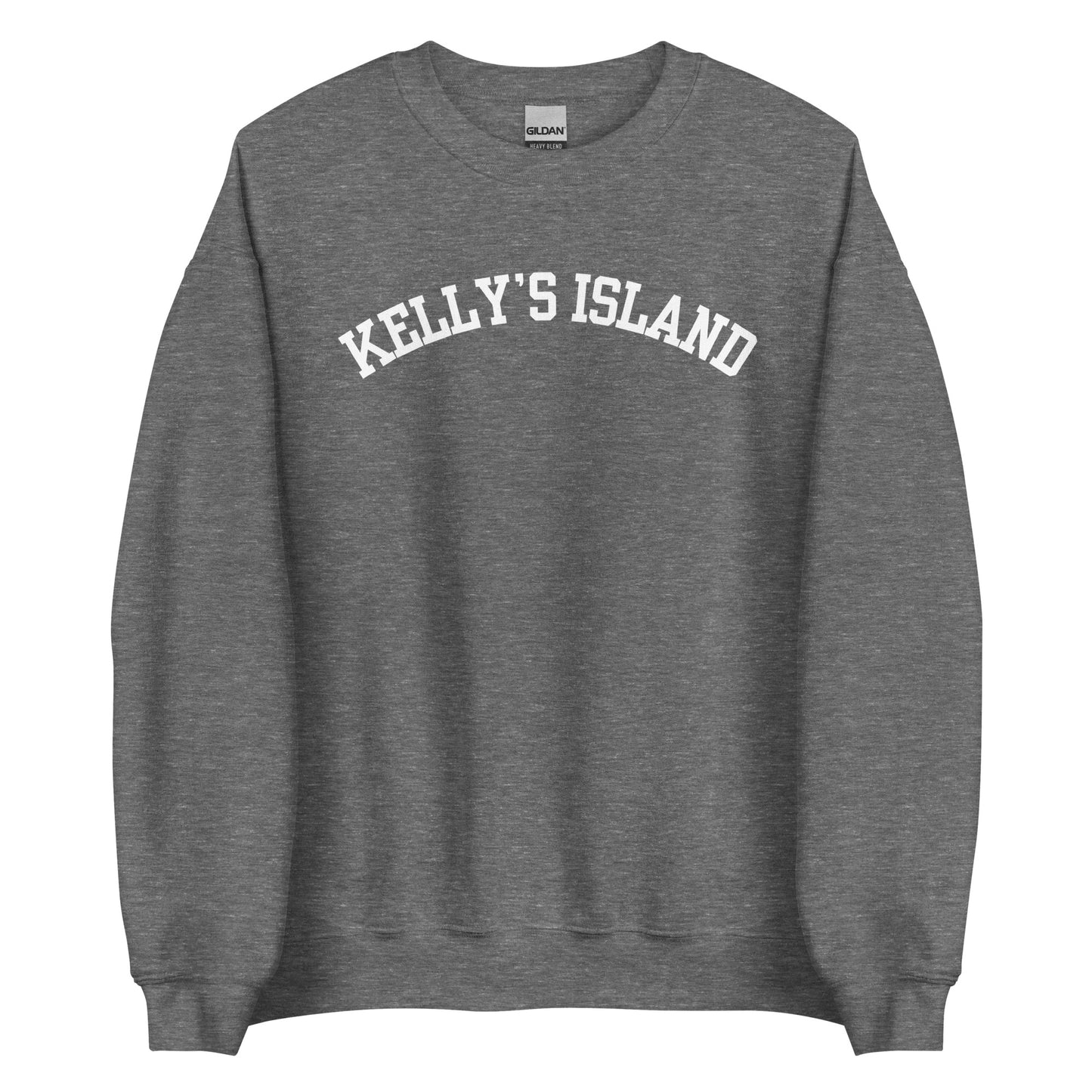 Kelly's Island Ohio Block Solo Crewneck Unisex Sweatshirt