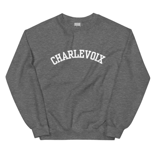 Charlevoix Michigan Block Solo Unisex Sweatshirt