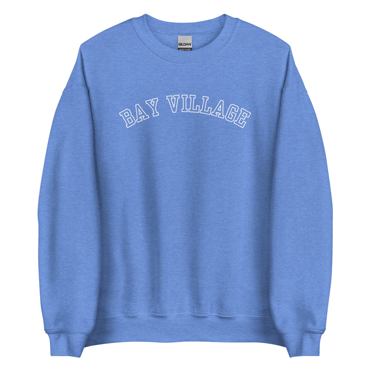 Bay Village, Ohio Block Outline Crewneck Sweatshirt