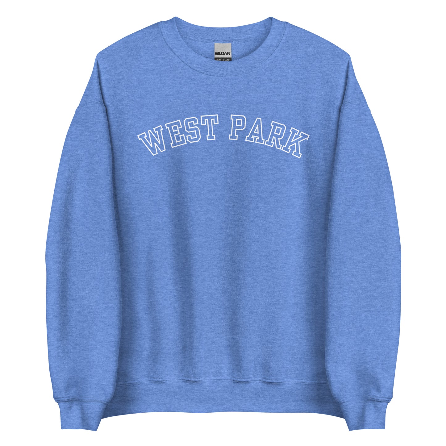 West Park Ohio Block Outline Crewneck Unisex Sweatshirt