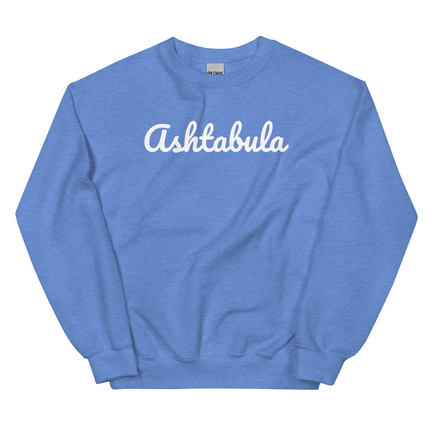 Ashtabula Ohio Solo Script Crewneck Unisex Sweatshirt