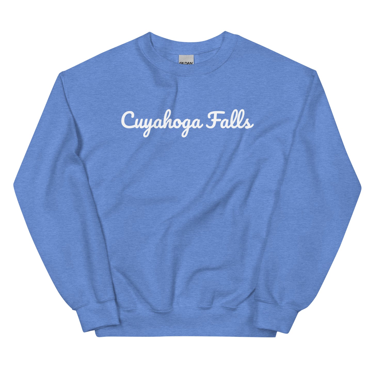 Cuyahoga Falls Ohio Solo Script Crewneck Unisex Sweatshirt