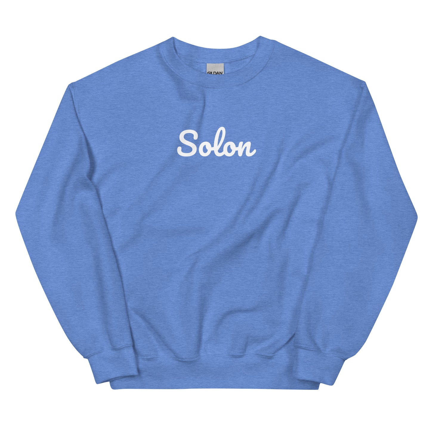 Solon Ohio Solo Script Crewneck Unisex Sweatshirt