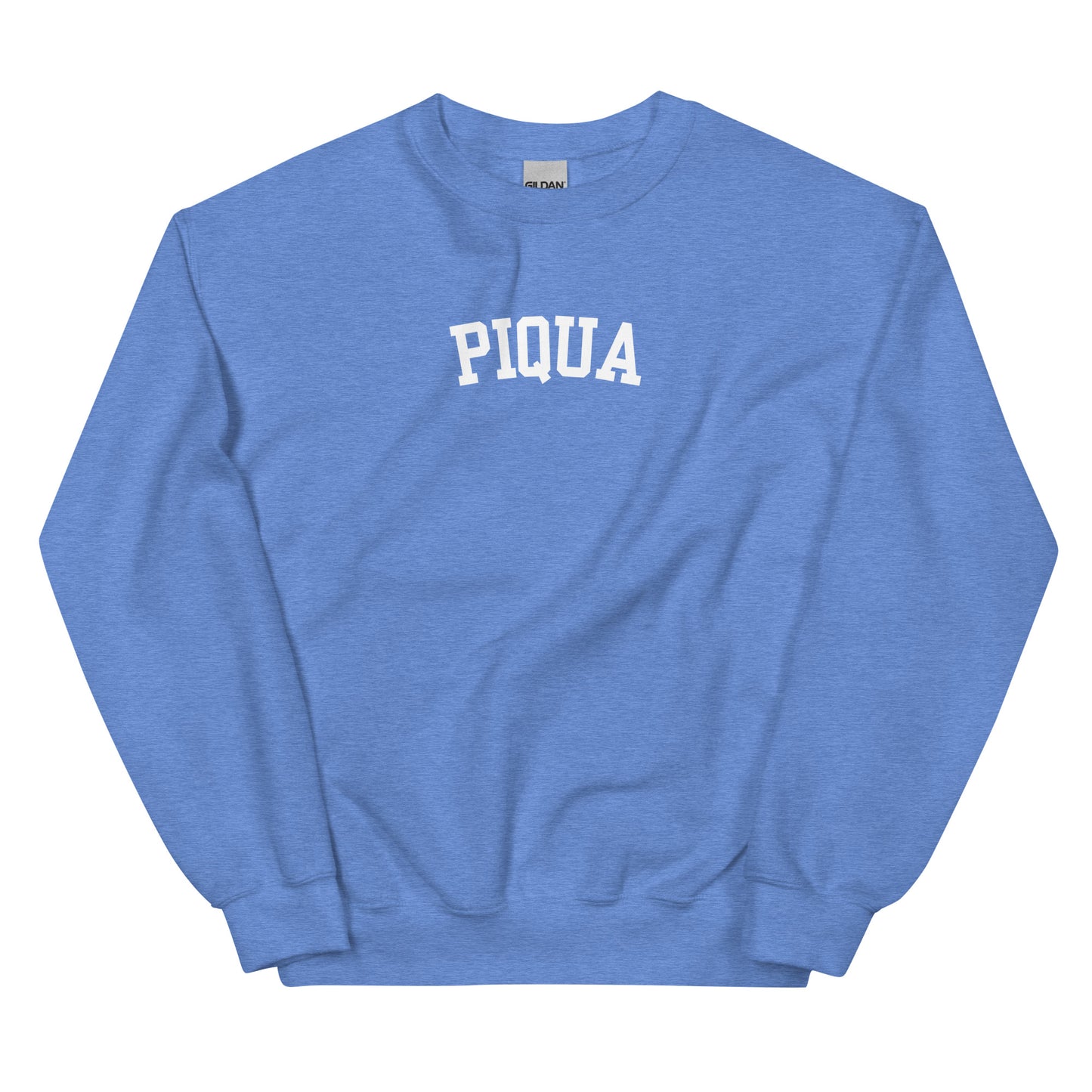 Piqua Ohio Block Solo Crewneck Unisex Sweatshirt