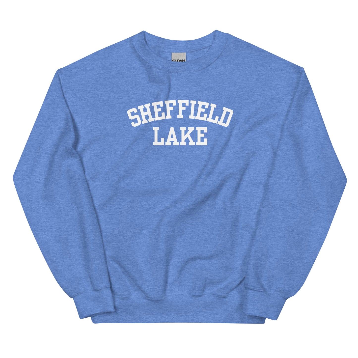 Sheffield Lake Ohio Block Solo Crewneck Unisex Sweatshirt