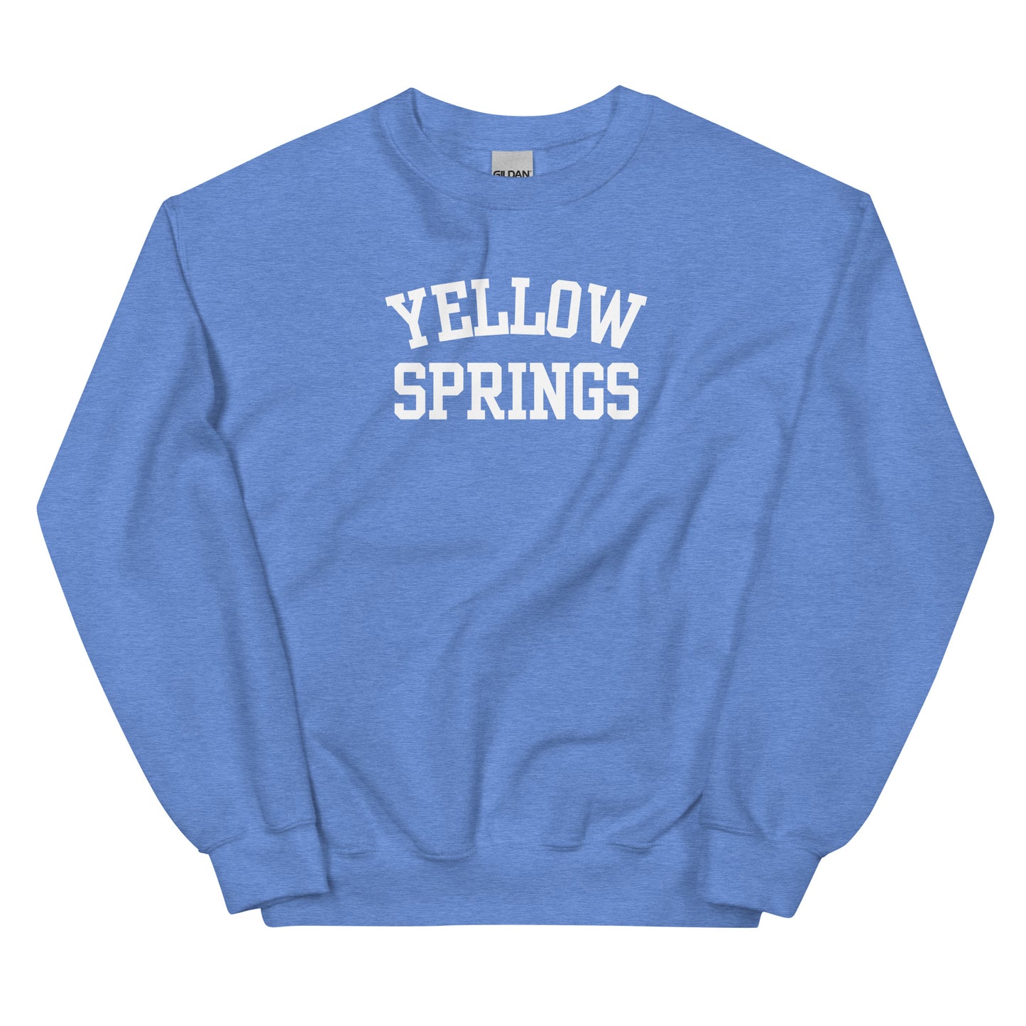 Yellow Springs Ohio Block Solo Crewneck Unisex Sweatshirt