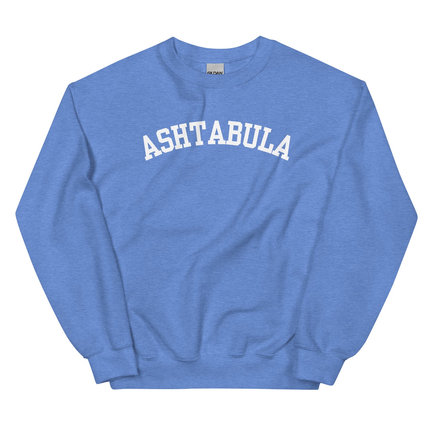 Ashtabula Ohio Block Solo Crewneck Unisex Sweatshirt