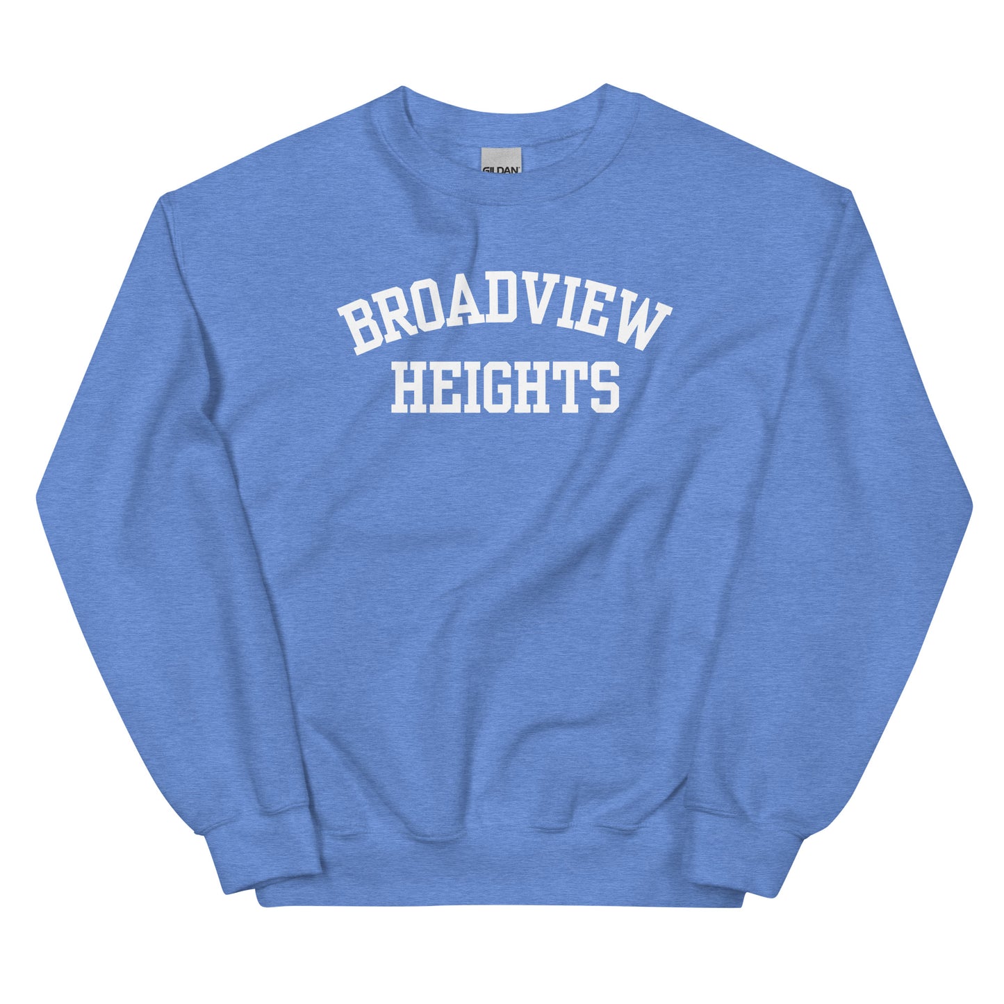Broadview Heights Ohio Block Solo Crewneck Unisex Sweatshirt
