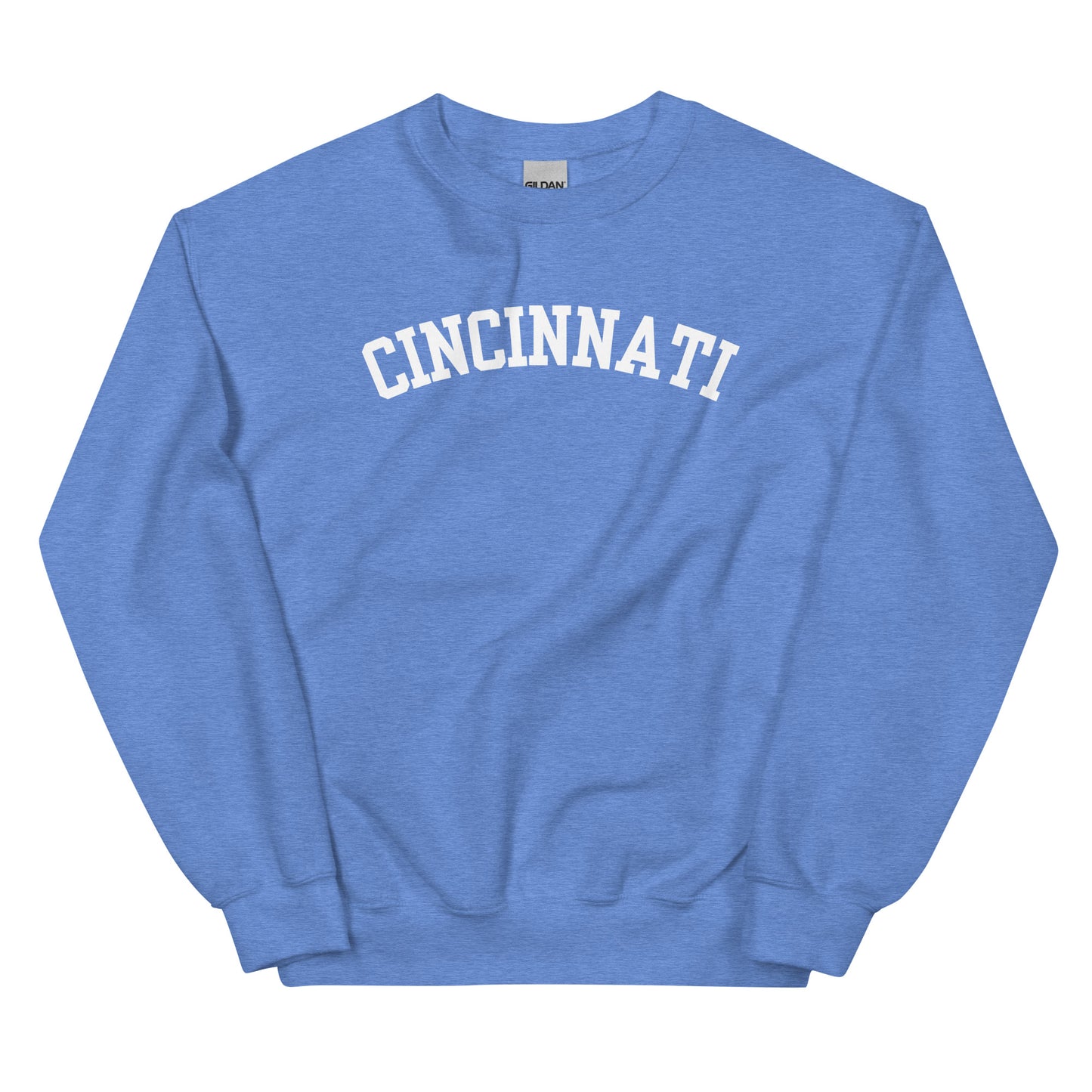 Cincinnati Ohio Block Solo Crewneck Unisex Sweatshirt