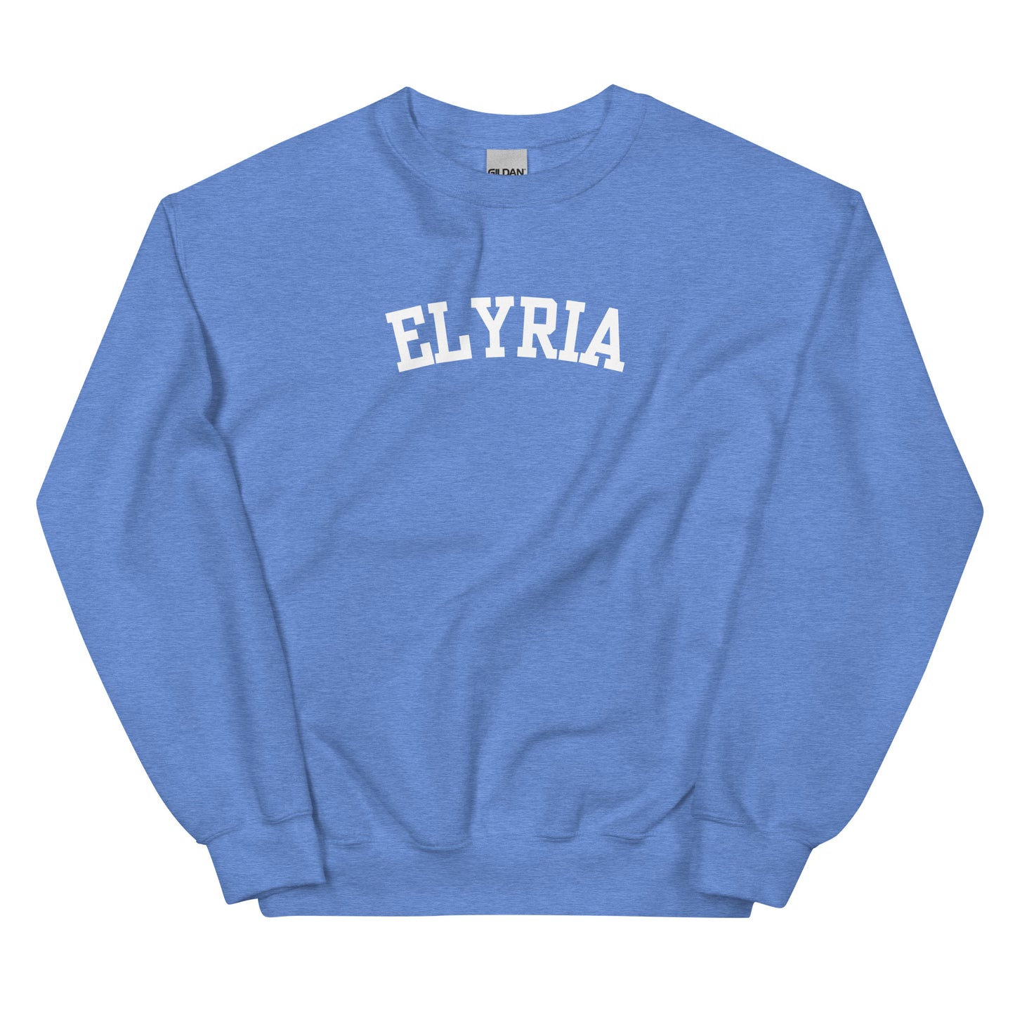 Elyria Ohio Block Solo Crewneck Unisex Sweatshirt