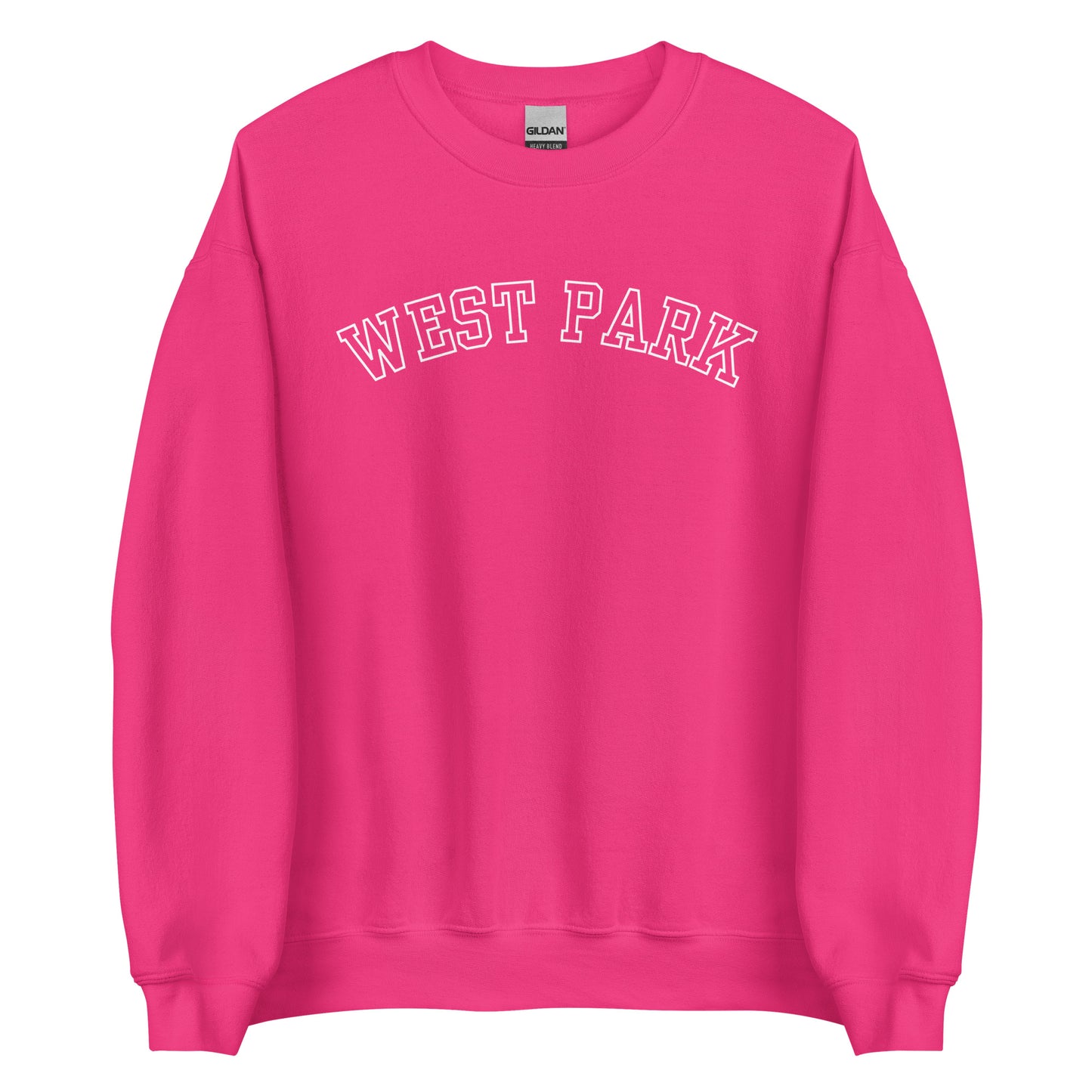 West Park Ohio Block Outline Crewneck Unisex Sweatshirt