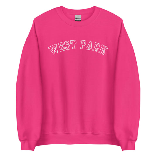 West Park Ohio Block Outline Crewneck Unisex Sweatshirt