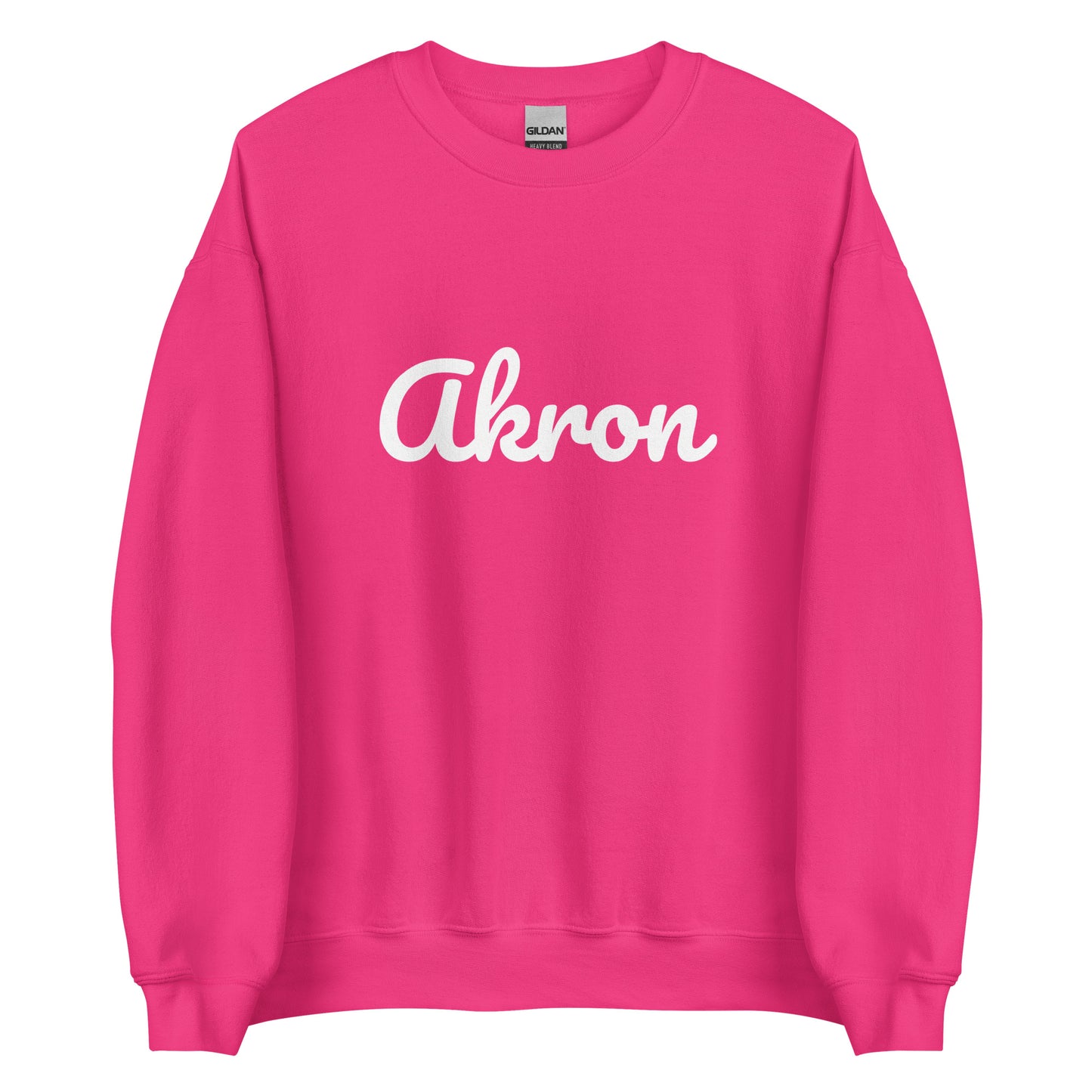 Akron Ohio Solo Script Crewneck Unisex Sweatshirt