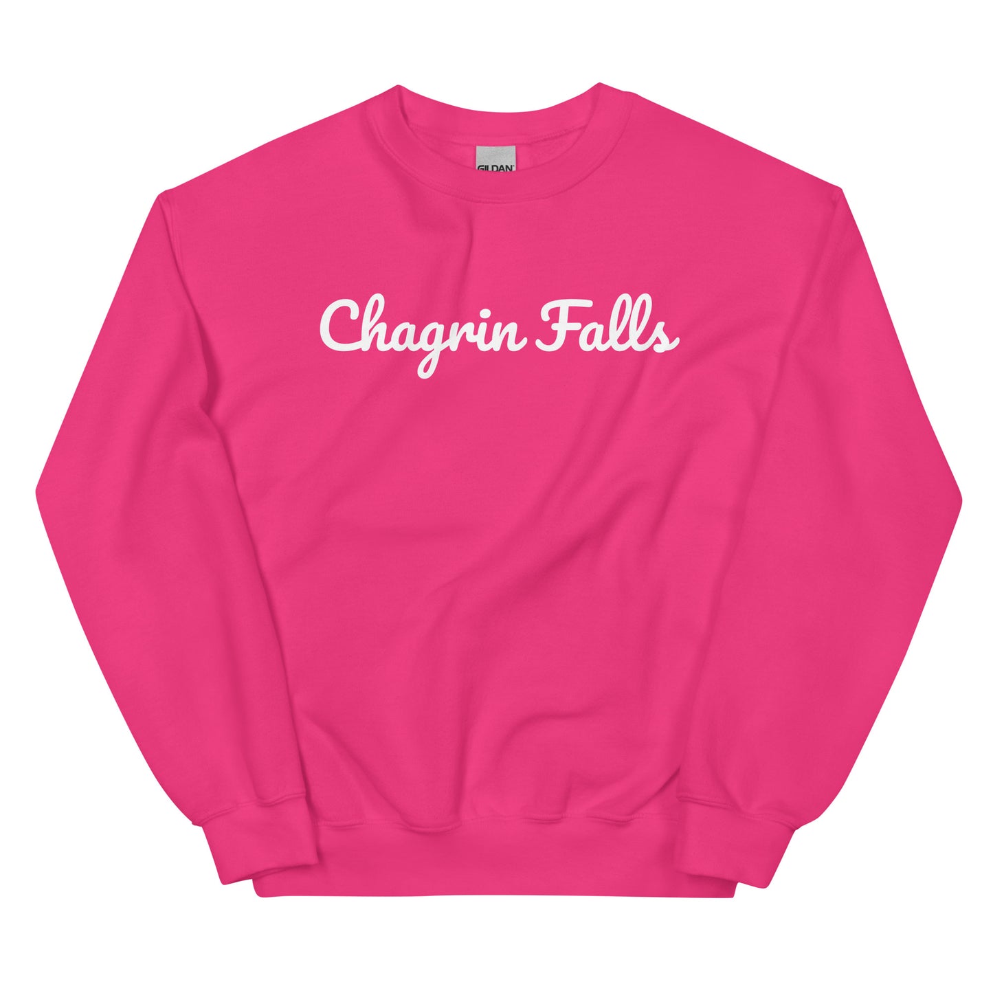 Chagrin Falls Ohio Solo Script Crewneck Unisex Sweatshirt