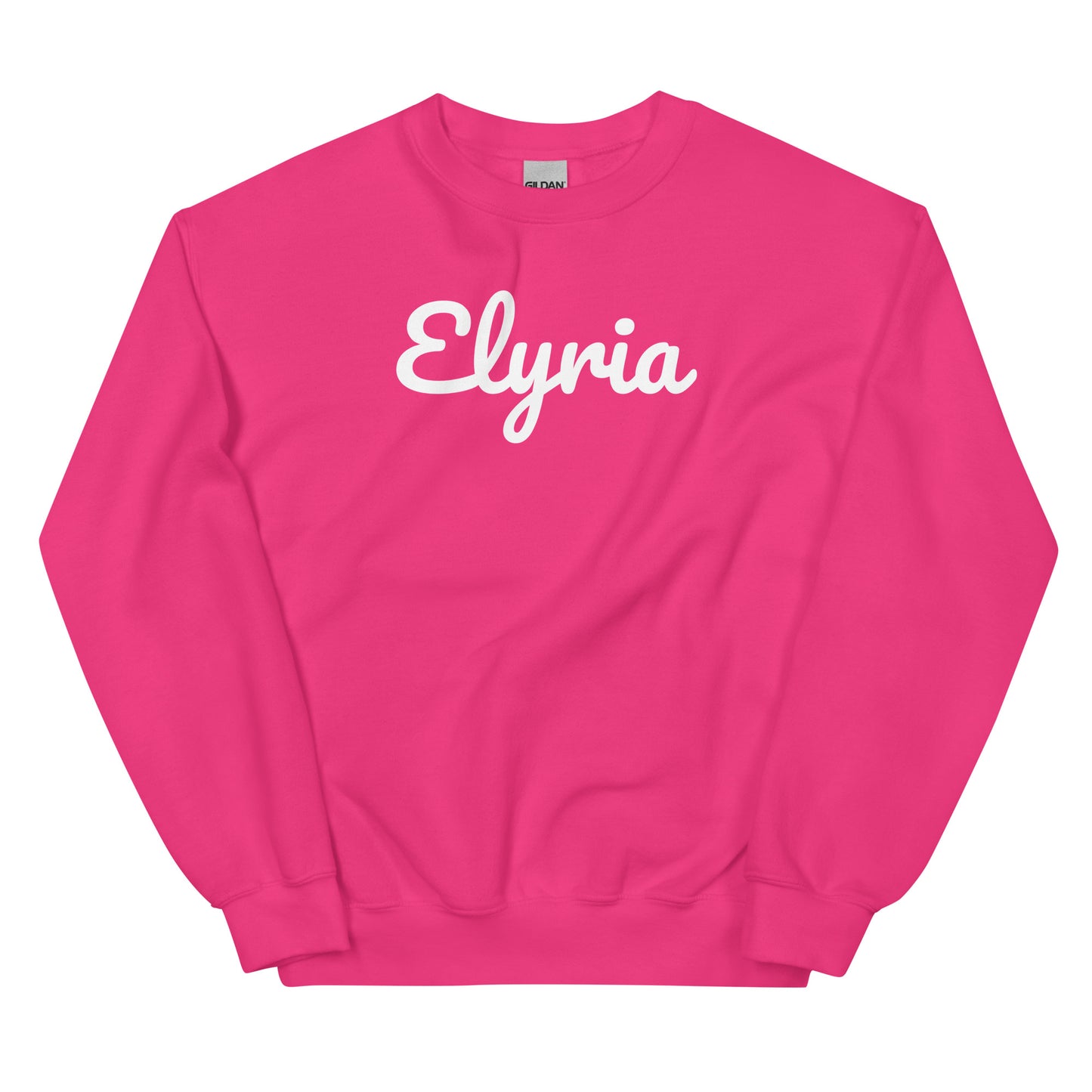 Elyria Ohio Solo Script Crewneck Unisex Sweatshirt