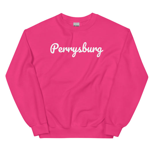 Perrysburg Ohio Solo Script Crewneck Unisex Sweatshirt