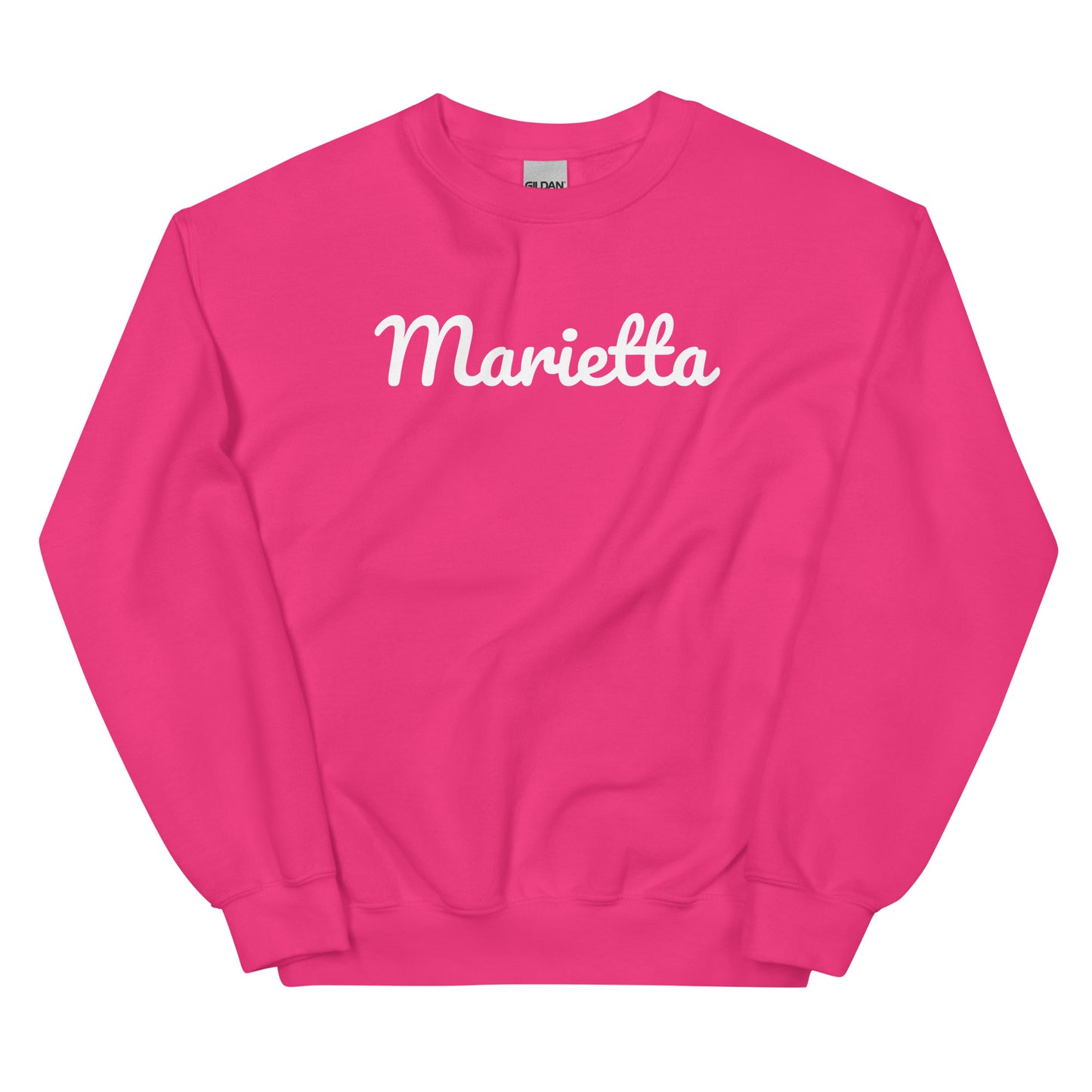 Marietta Ohio Solo Script Crewneck Unisex Sweatshirt