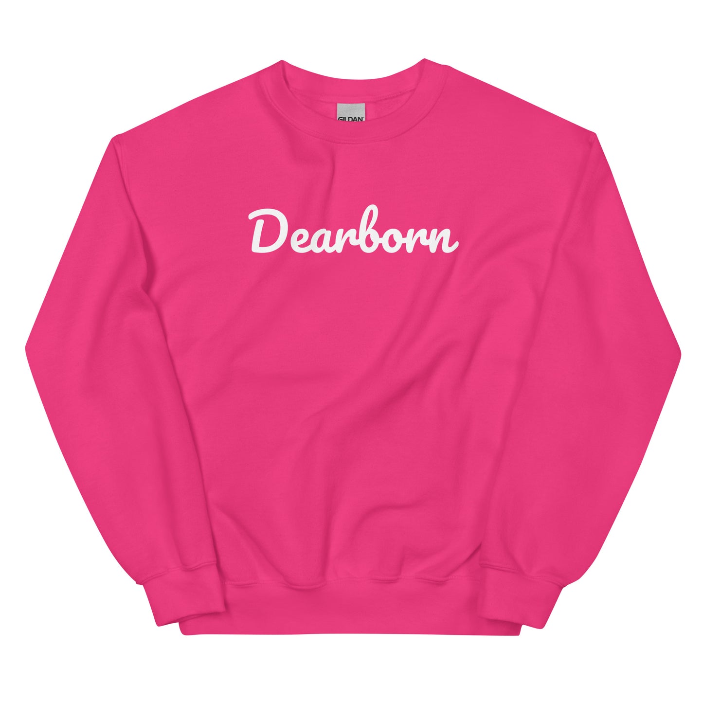 Dearborn Michigan Solo Script Crewneck Unisex Sweatshirt