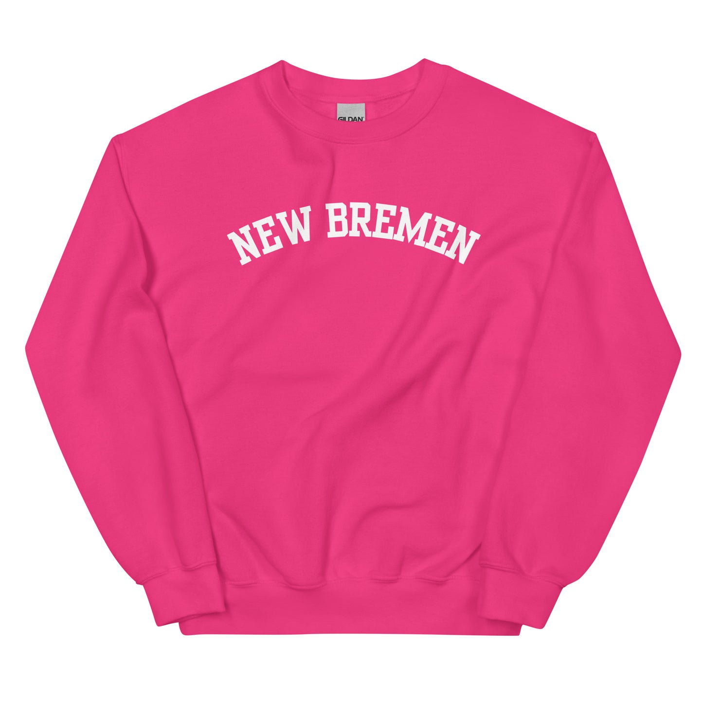 New Bremen Ohio Block Solo Crewneck Unisex Sweatshirt