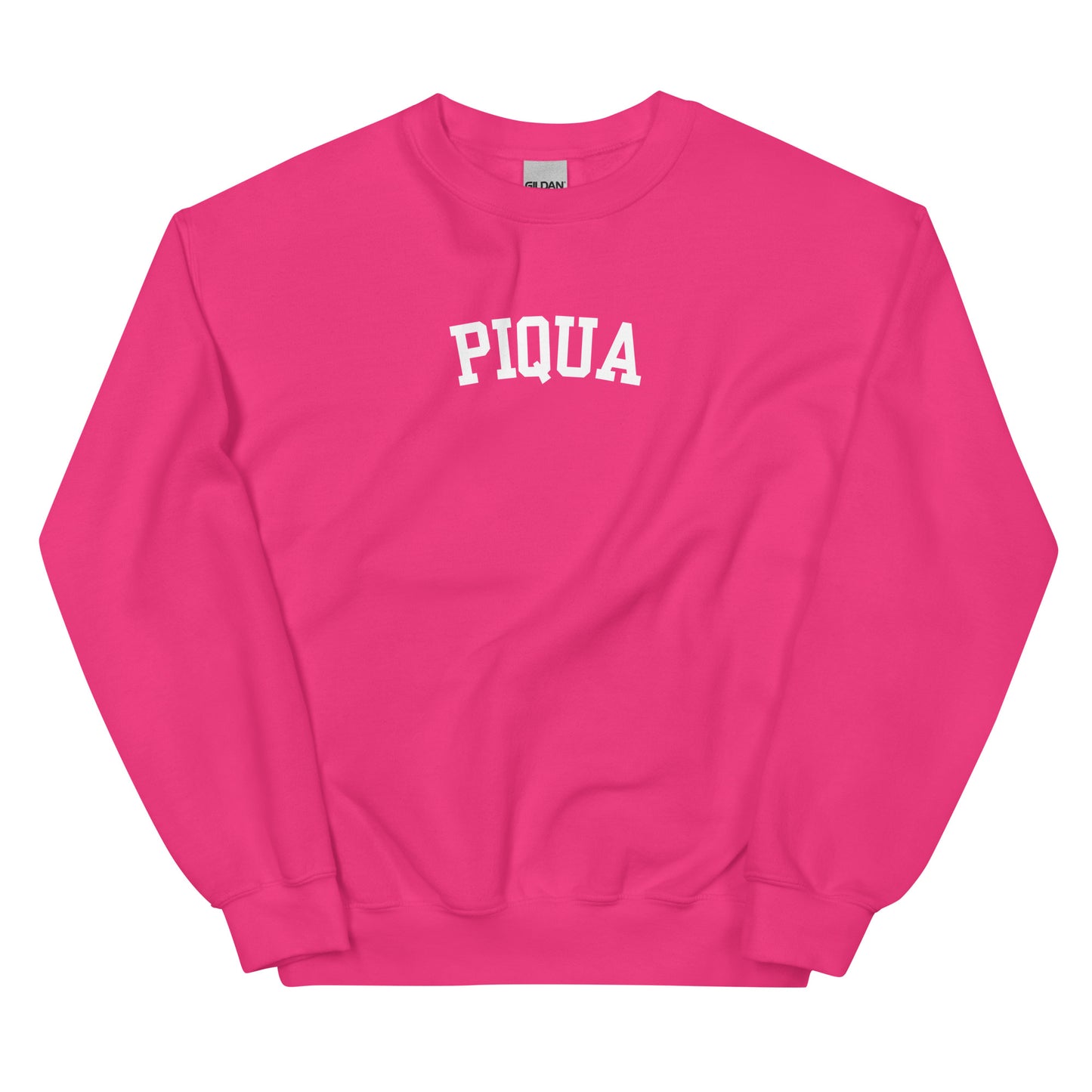 Piqua Ohio Block Solo Crewneck Unisex Sweatshirt