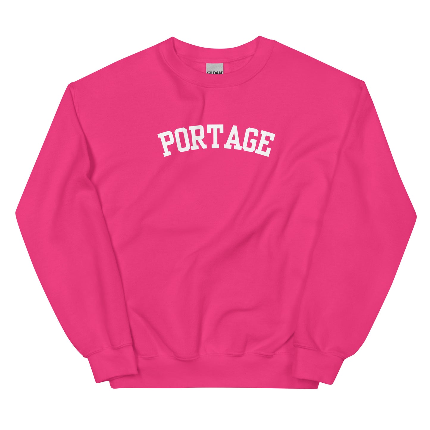 Portage Michigan Block Solo Crewneck Unisex Sweatshirt