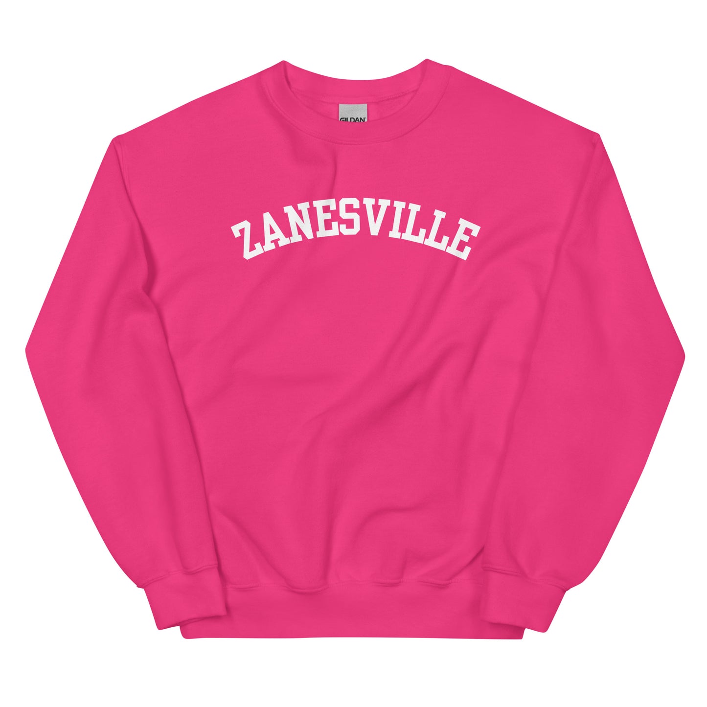 Zanesville Ohio Block Solo Crewneck Unisex Sweatshirt