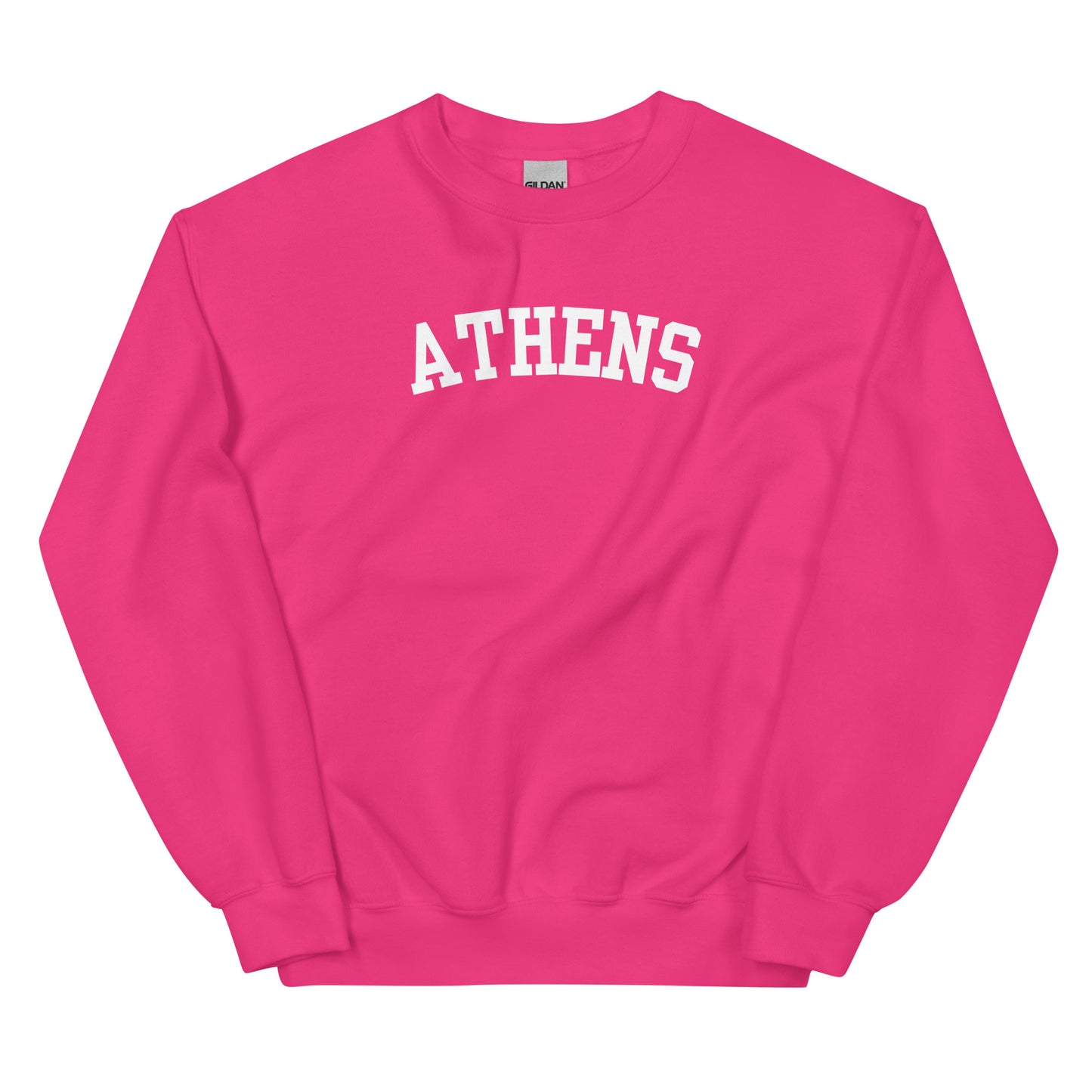 Athens Ohio Block Solo Crewneck Unisex Sweatshirt