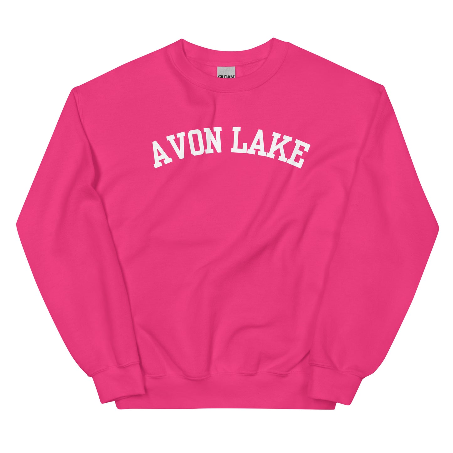 Avon Lake Ohio Block Solo Crewneck Unisex Sweatshirt