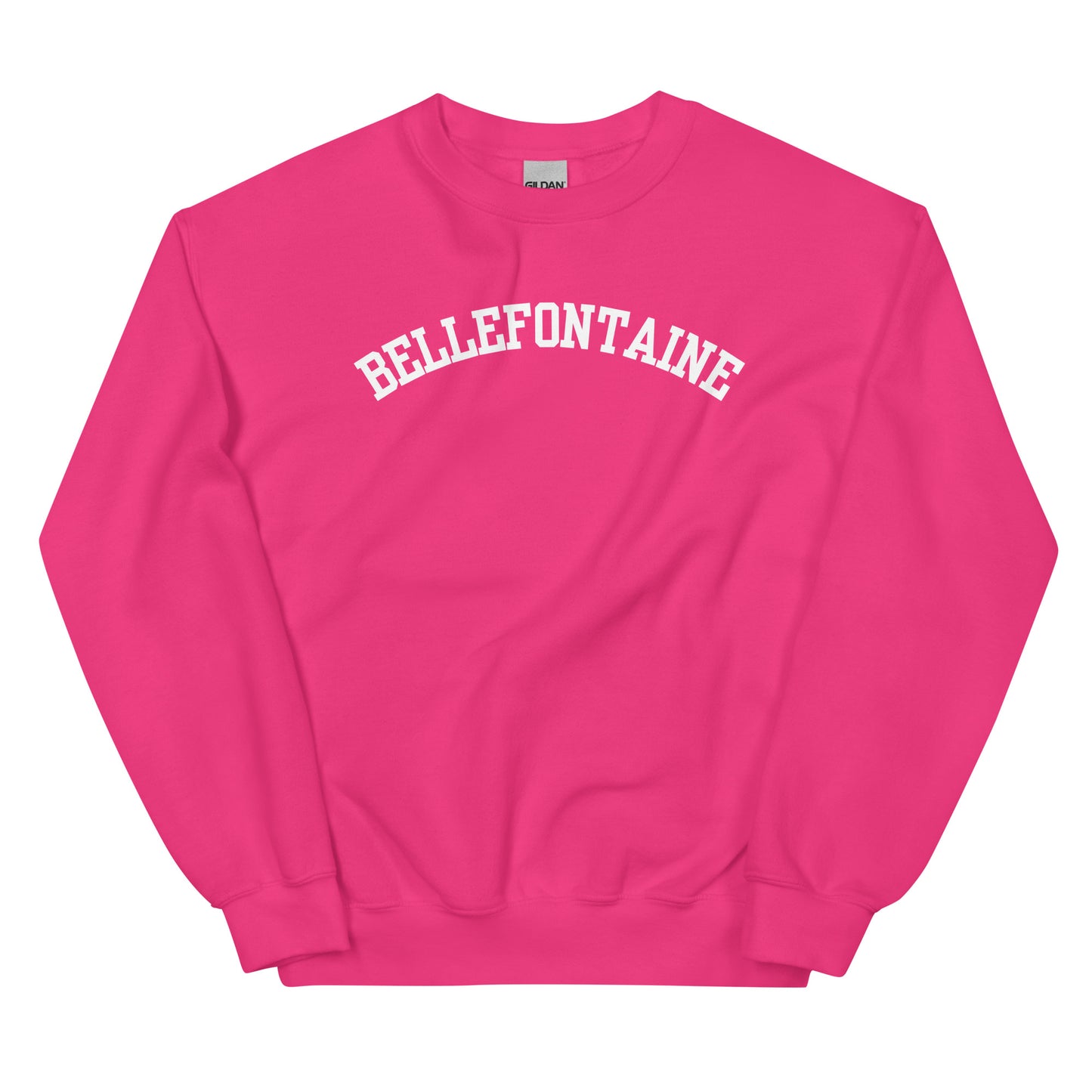 Bellefontaine Ohio Block Solo Crewneck Unisex Sweatshirt