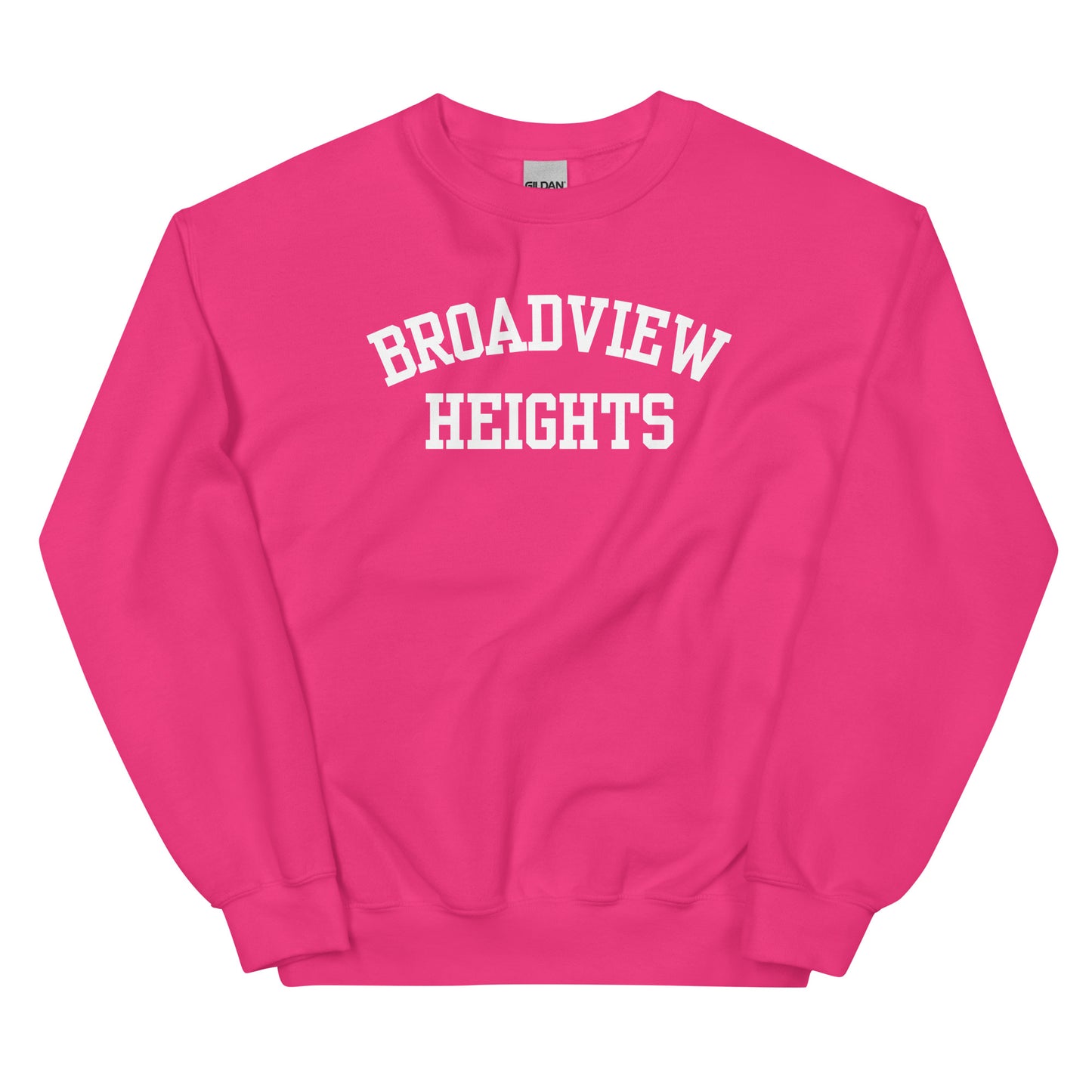 Broadview Heights Ohio Block Solo Crewneck Unisex Sweatshirt
