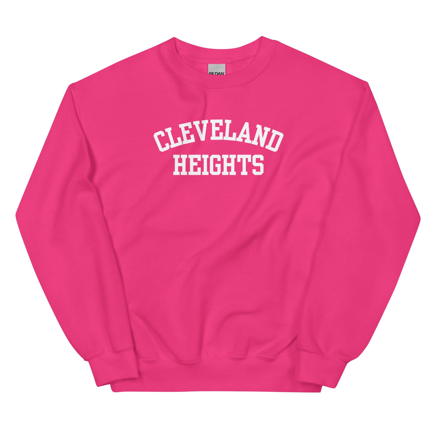 Cleveland Heights Ohio Block Solo Crewneck Unisex Sweatshirt