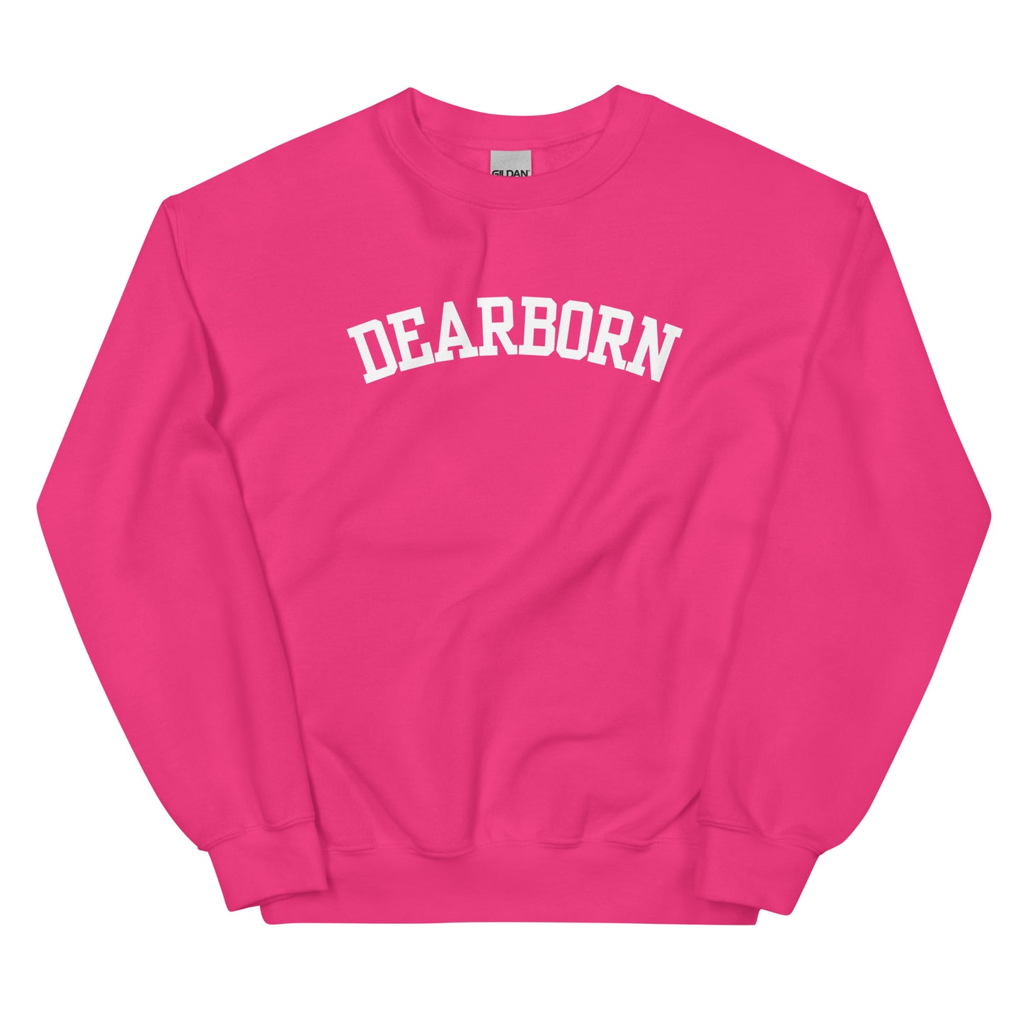 Dearborn Michigan Block Solo Crewneck Unisex Sweatshirt
