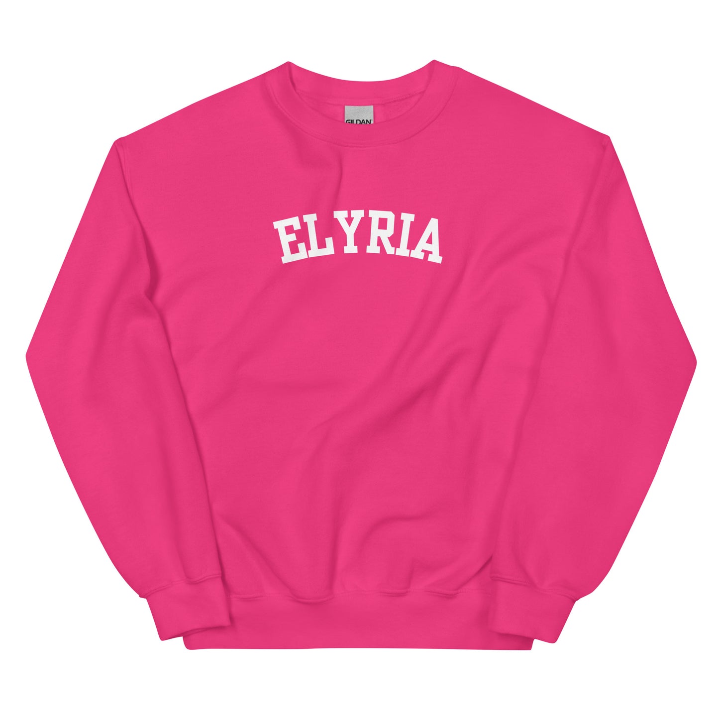 Elyria Ohio Block Solo Crewneck Unisex Sweatshirt