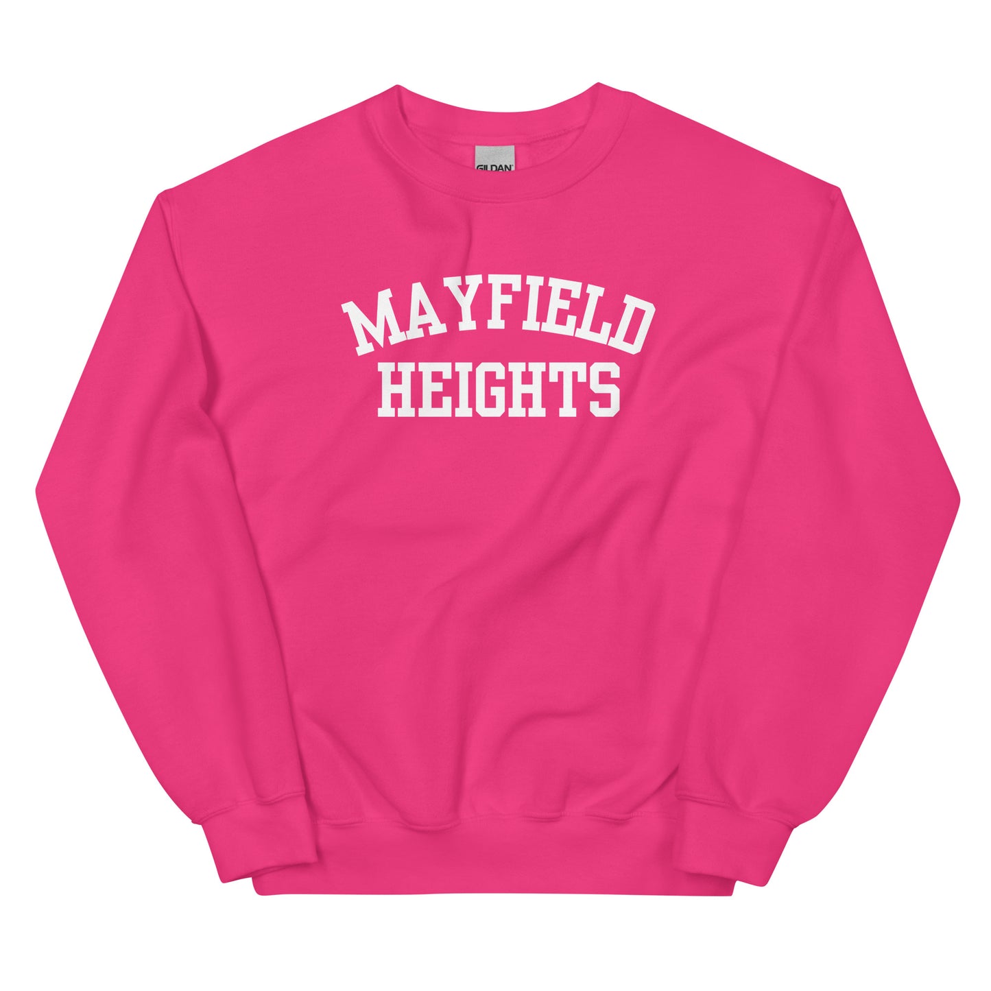 Mayfield Heights Ohio Block Solo Crewneck Unisex Sweatshirt