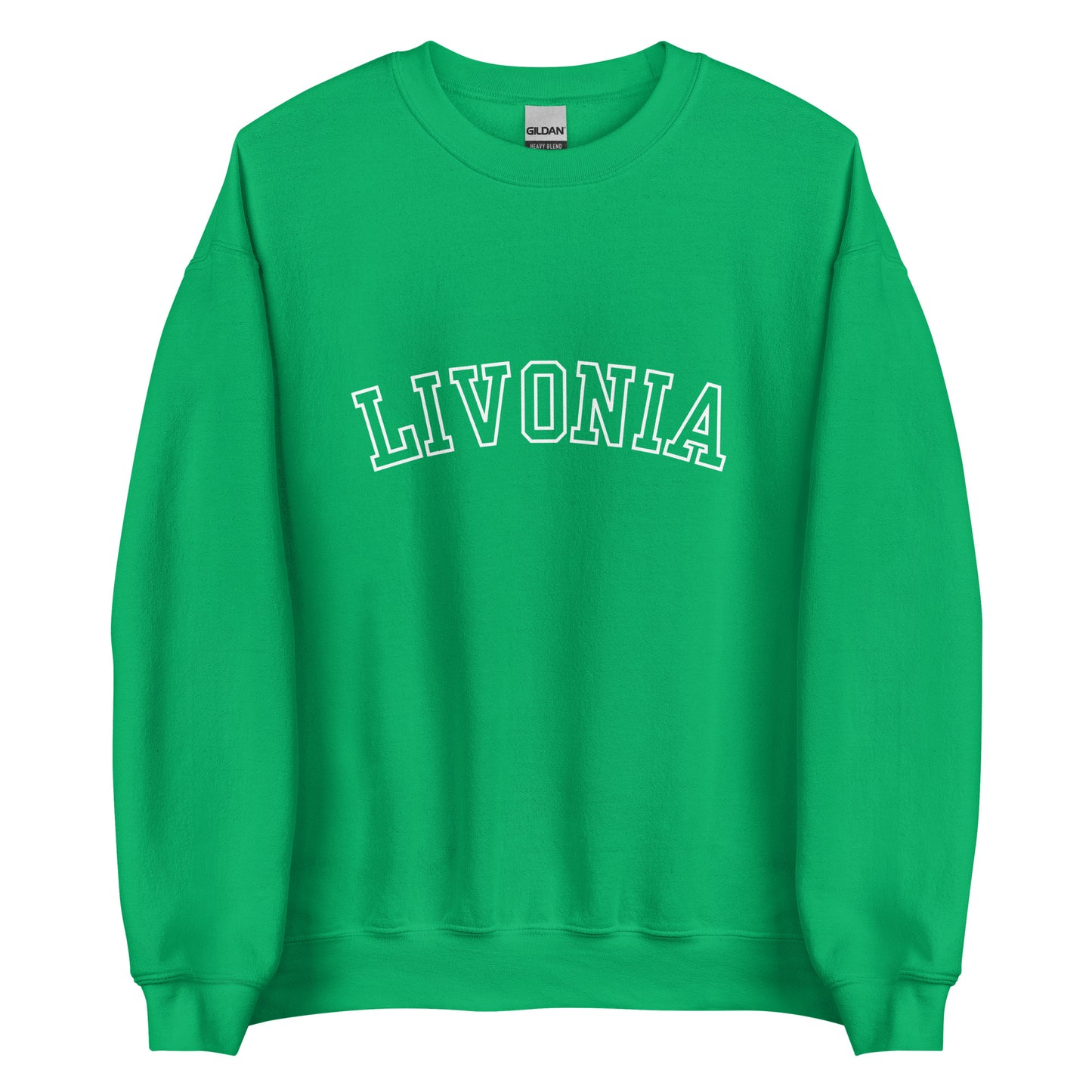 Livonia Michigan Outline Crewneck Unisex Sweatshirt