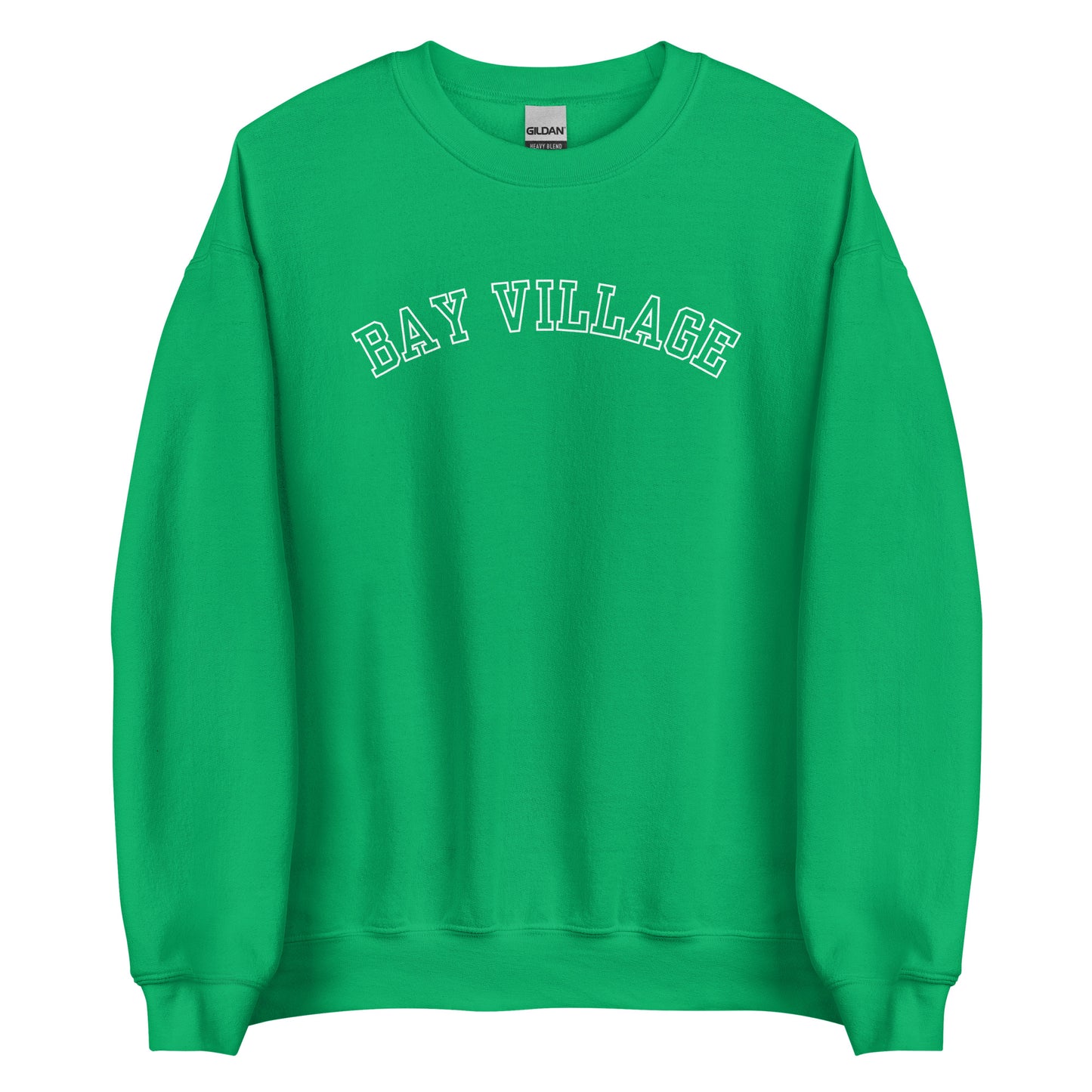 Bay Village, Ohio Block Outline Crewneck Sweatshirt