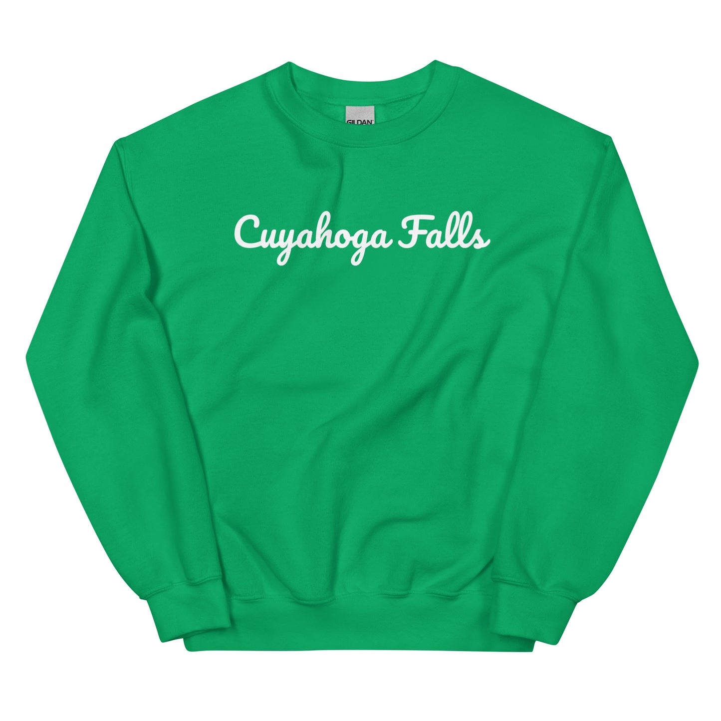 Cuyahoga Falls Ohio Solo Script Crewneck Unisex Sweatshirt