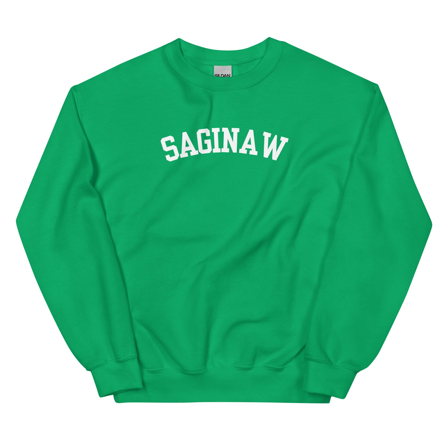 Saginaw Michigan Block Solo Crewneck Unisex Sweatshirt