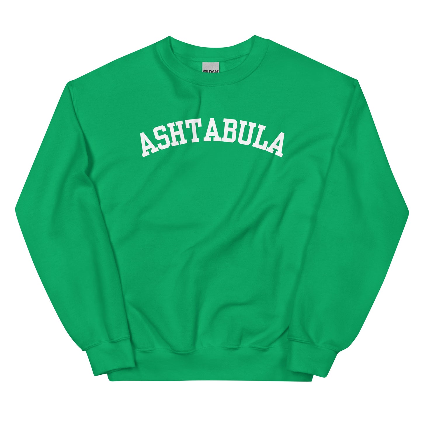 Ashtabula Ohio Block Solo Crewneck Unisex Sweatshirt