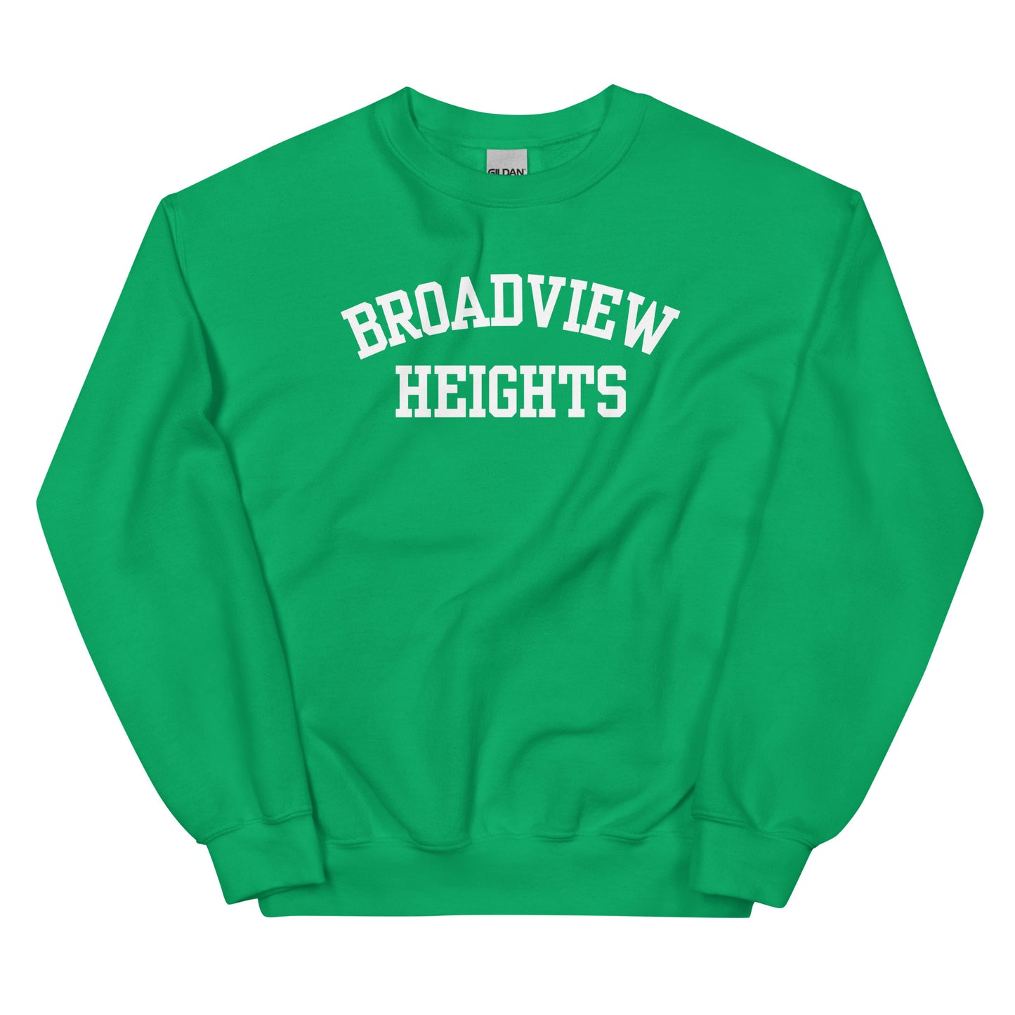 Broadview Heights Ohio Block Solo Crewneck Unisex Sweatshirt