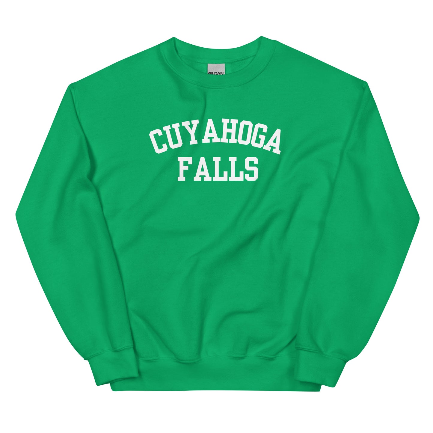 Cuyhoga Falls Ohio Block Solo Crewneck Unisex Sweatshirt