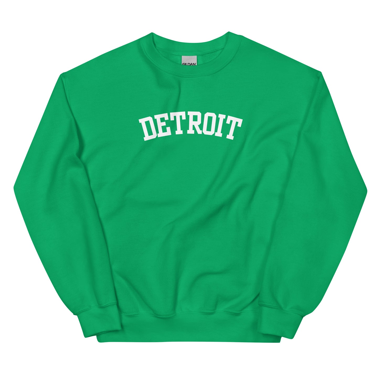 Detroit Michigan Block Solo Crewneck Unisex Sweatshirt
