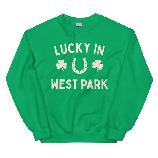 West Park, Ohio St. Patrick's Day - Lucky In - Crewneck Unisex Sweatshirt Unisex Sweatshirt